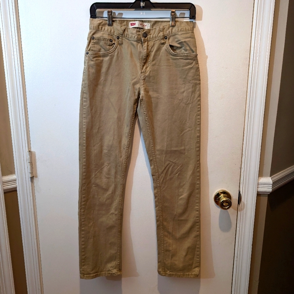 Boy's tan 511 slim Levi's butter soft brushed jeans. Size 16 (28 x 28)
